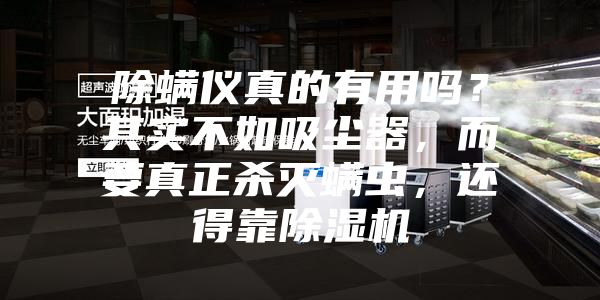 除螨儀真的有用嗎？其實(shí)不如吸塵器，而要真正殺滅螨蟲，還得靠除濕機(jī)