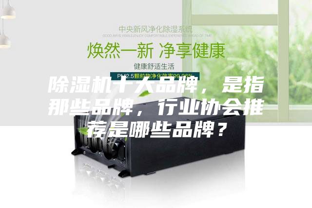 除濕機十大品牌，是指那些品牌，行業協會推薦是哪些品牌？