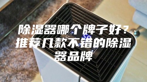 除濕器哪個牌子好？推薦幾款不錯的除濕器品牌